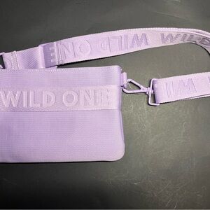 Lavender wild one knit recycled knit treat pouch